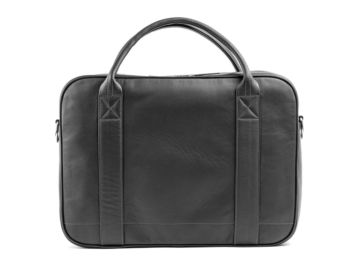 Danny P Leather Messenger Bag Black