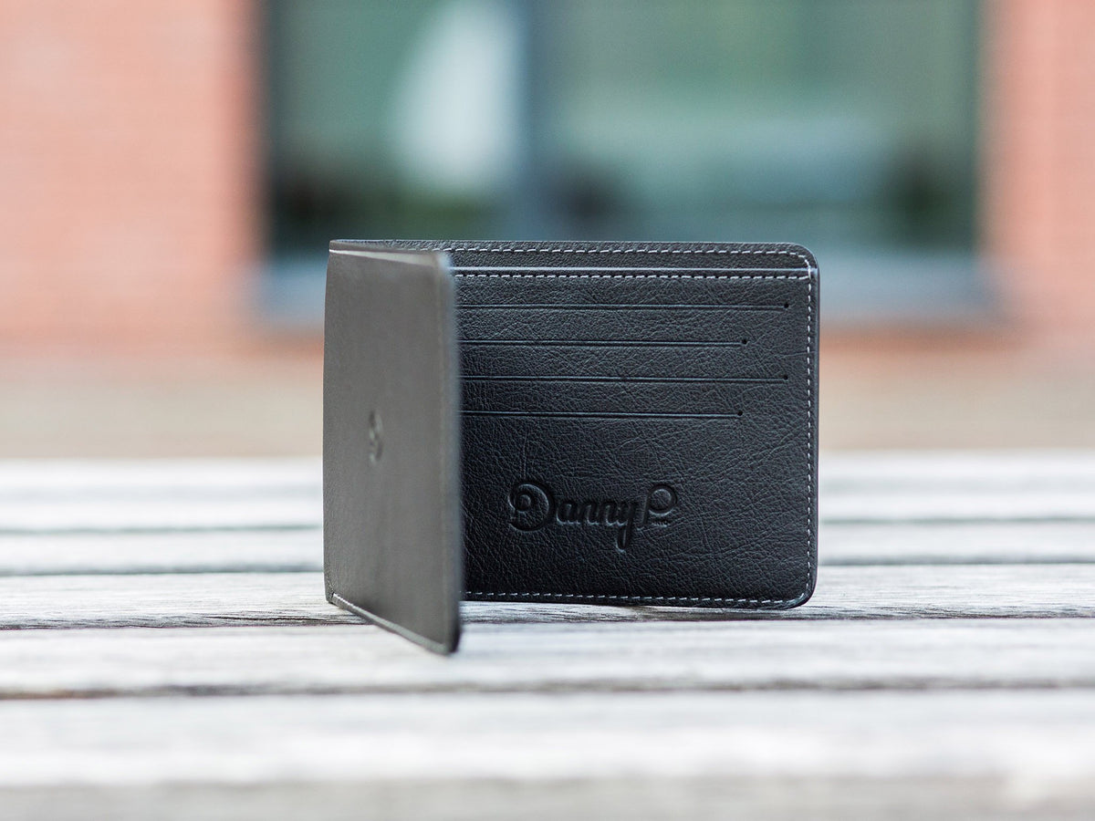 Danny P. Slim Leather Wallet Black
