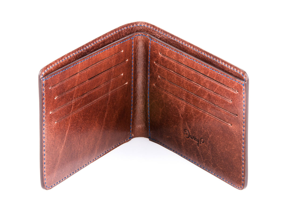 Danny P. Slim Leather Wallet Brown