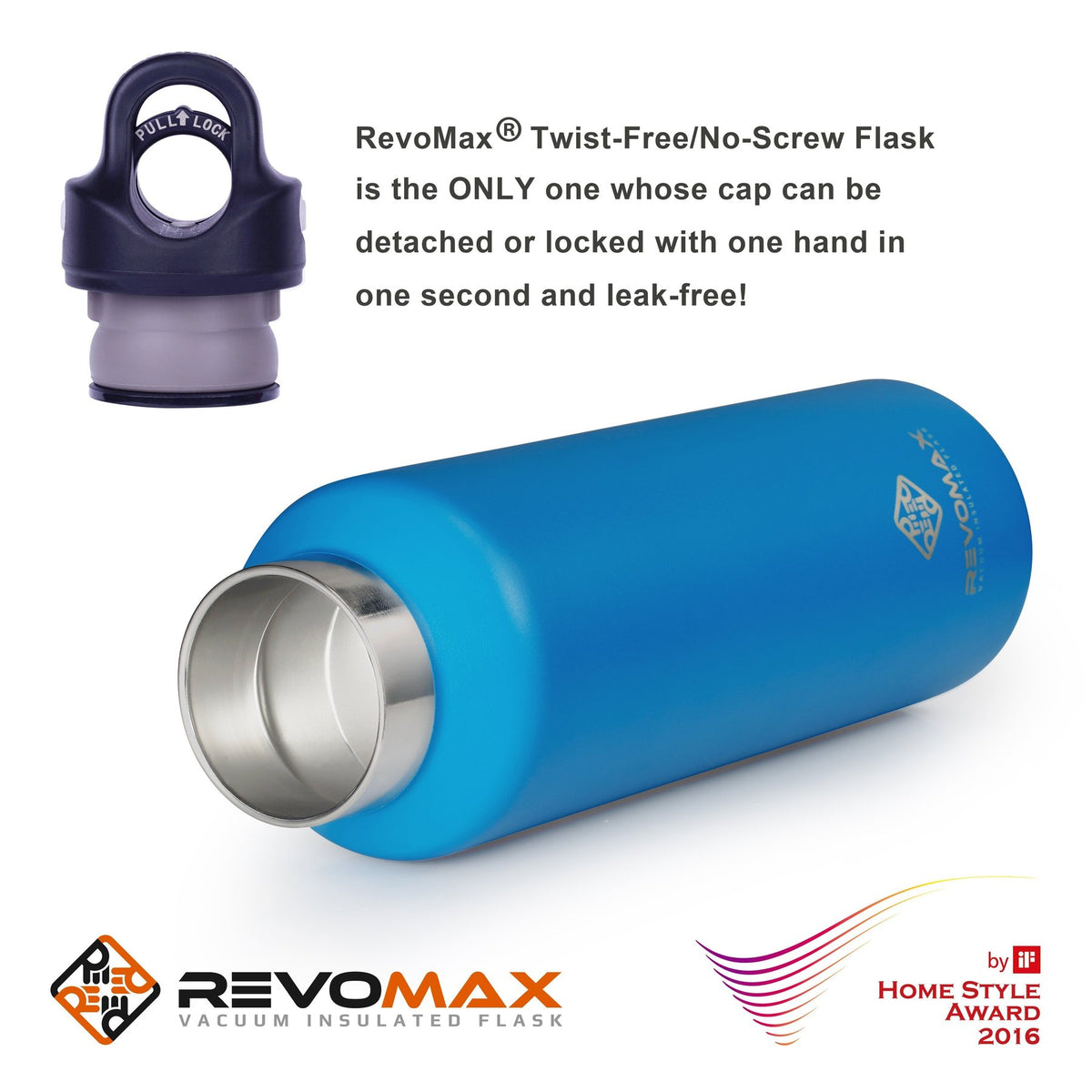 Revomax Vacuum Insulated Flask - 592ml / 20oz