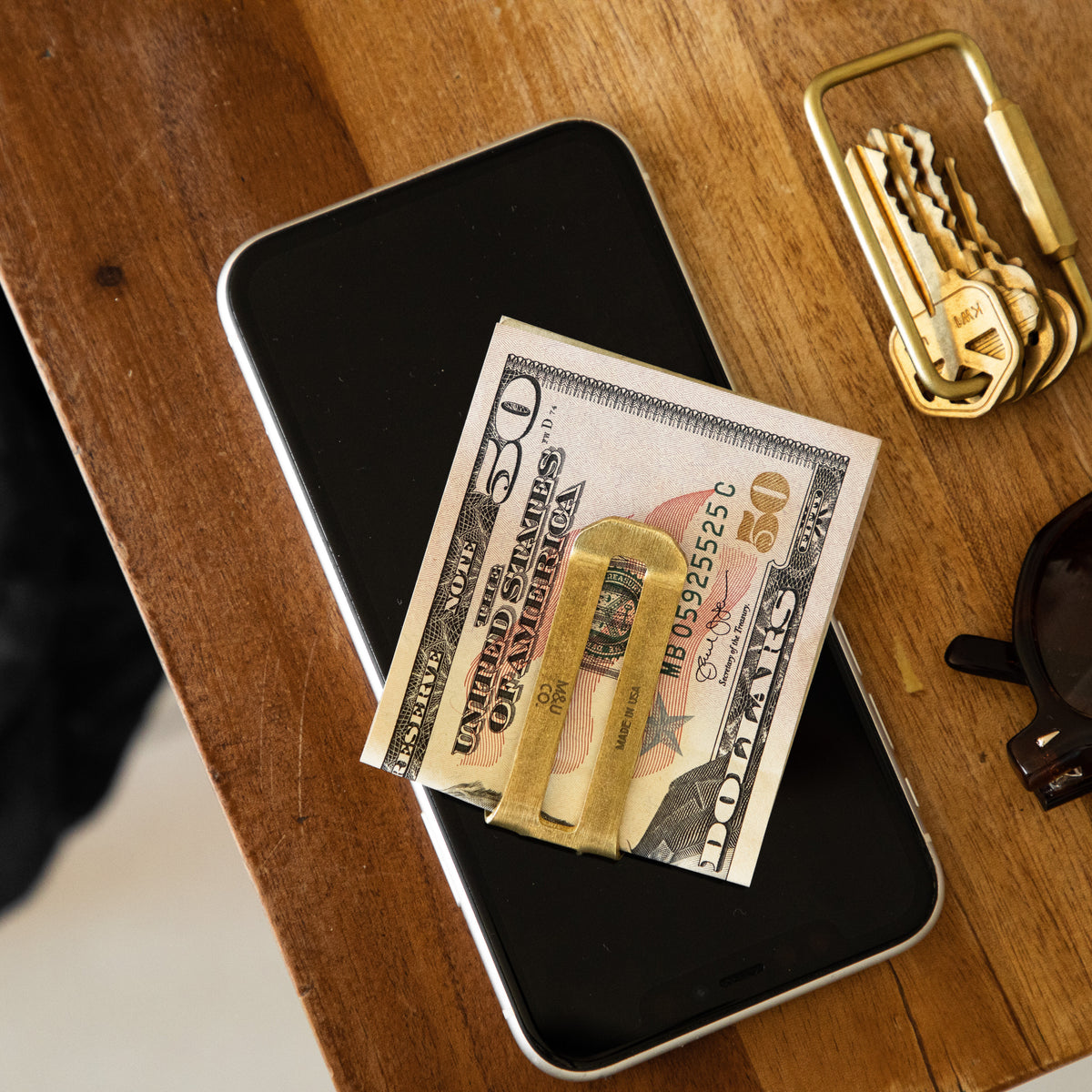 Maxx and Unicorn Money Clip Brass